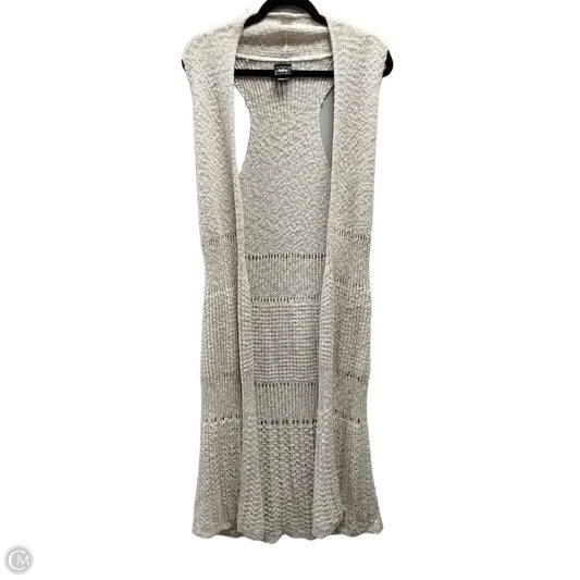 Vest Sweater By Clothes Mentor In Beige, Size: S