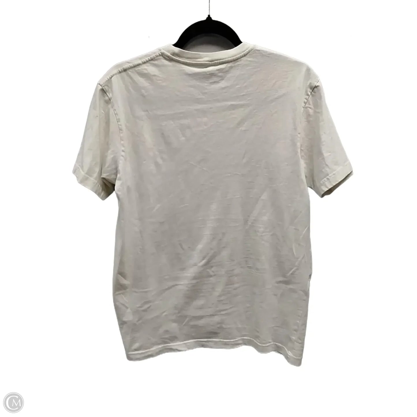 Top Short Sleeve By Clothes Mentor In Beige, Size: M