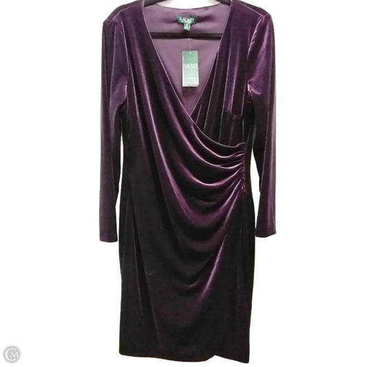 Dress Casual Short By Lauren By Ralph Lauren In Purple, Size: 12