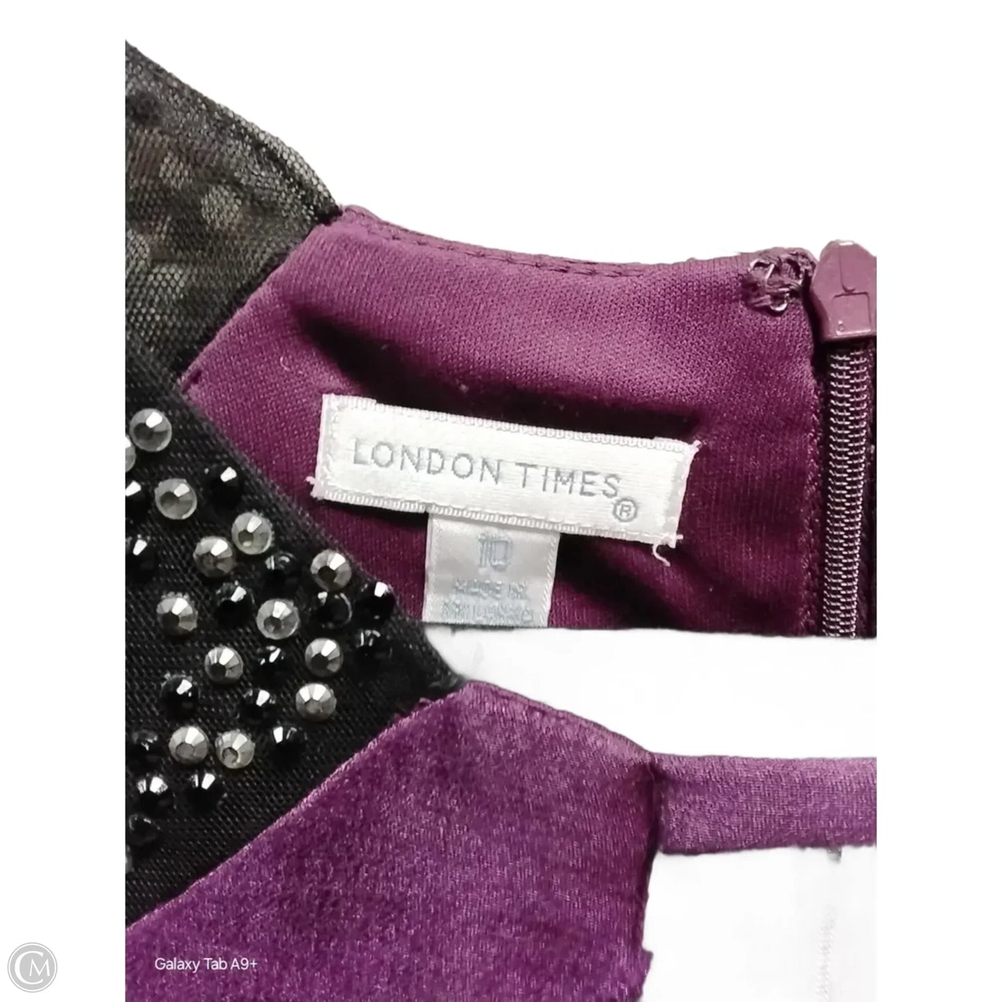 Dress Casual Short By London Times In Purple, Size: 10