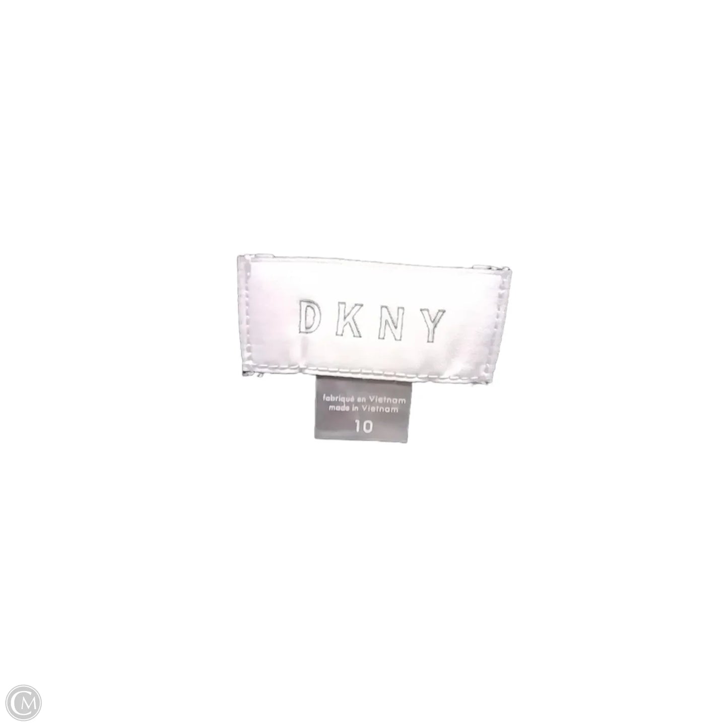 Dress Casual Maxi By Dkny In Black & Cream, Size: 10