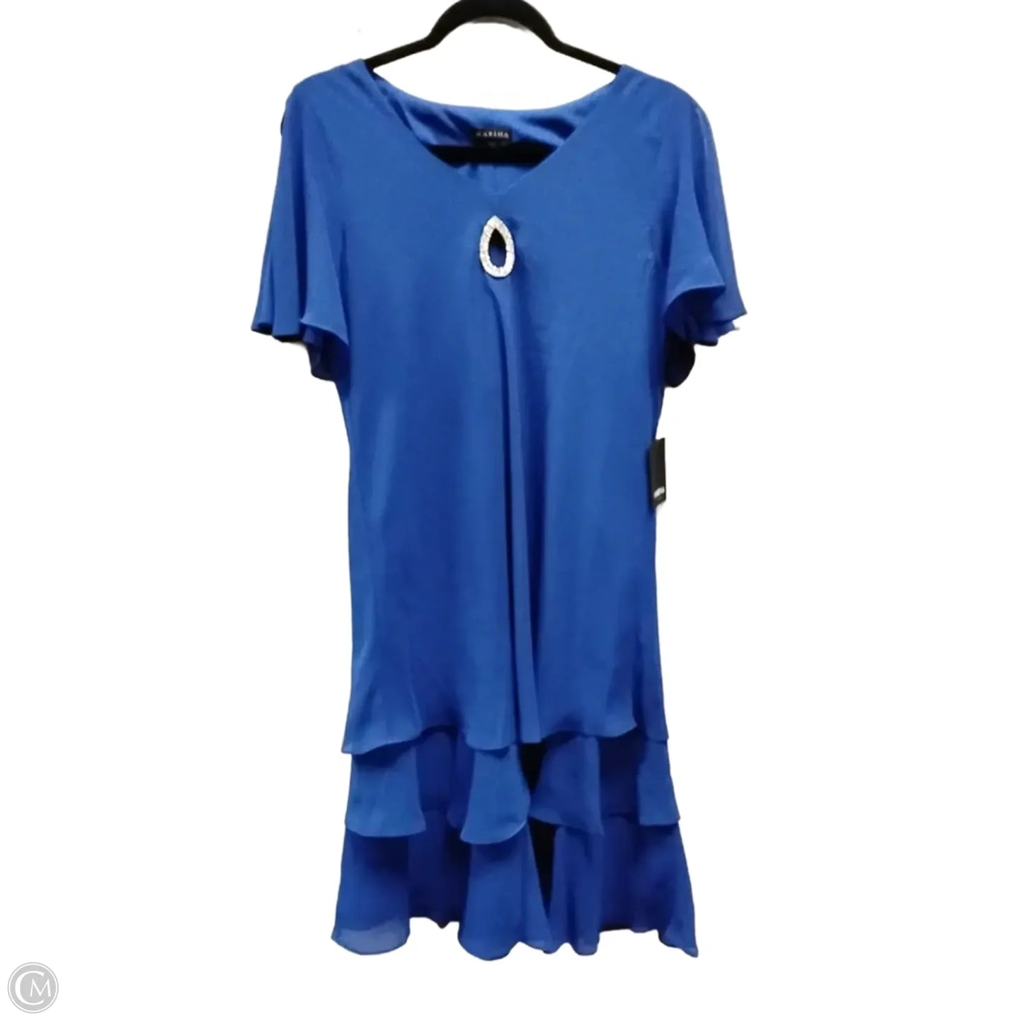 Dress Casual Midi By Marina In Blue, Size: 10