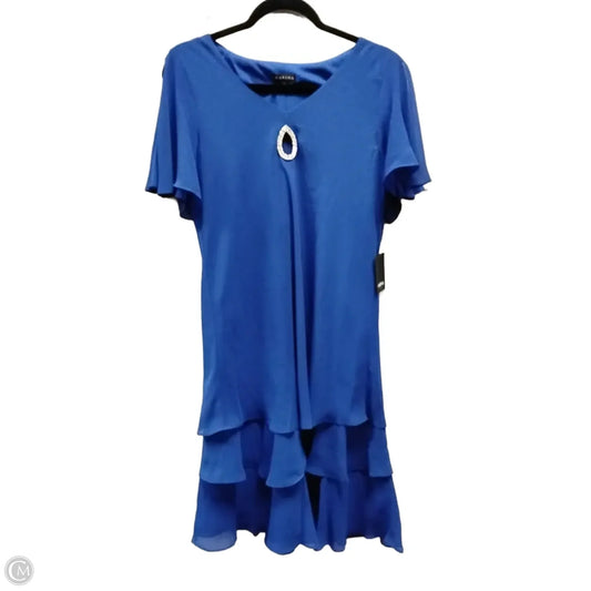 Dress Casual Midi By Marina In Blue, Size: 10