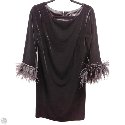 Dress Party Short By Alex Evenings In Black, Size: 10