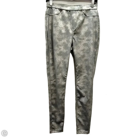 Pants Leggings By Hue In Silver, Size: M