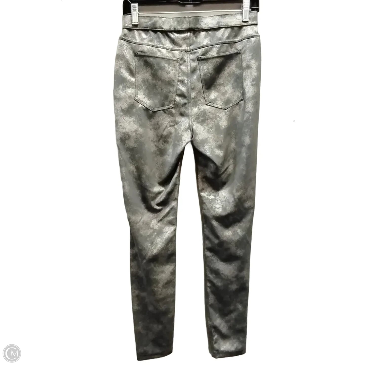 Pants Leggings By Hue In Silver, Size: M