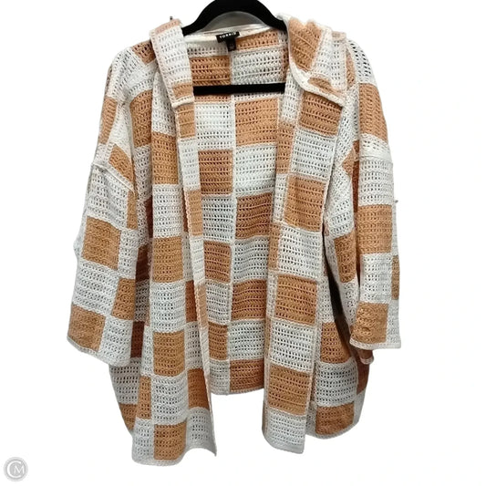 Sweater By Torrid In Orange & White, Size: Xxl