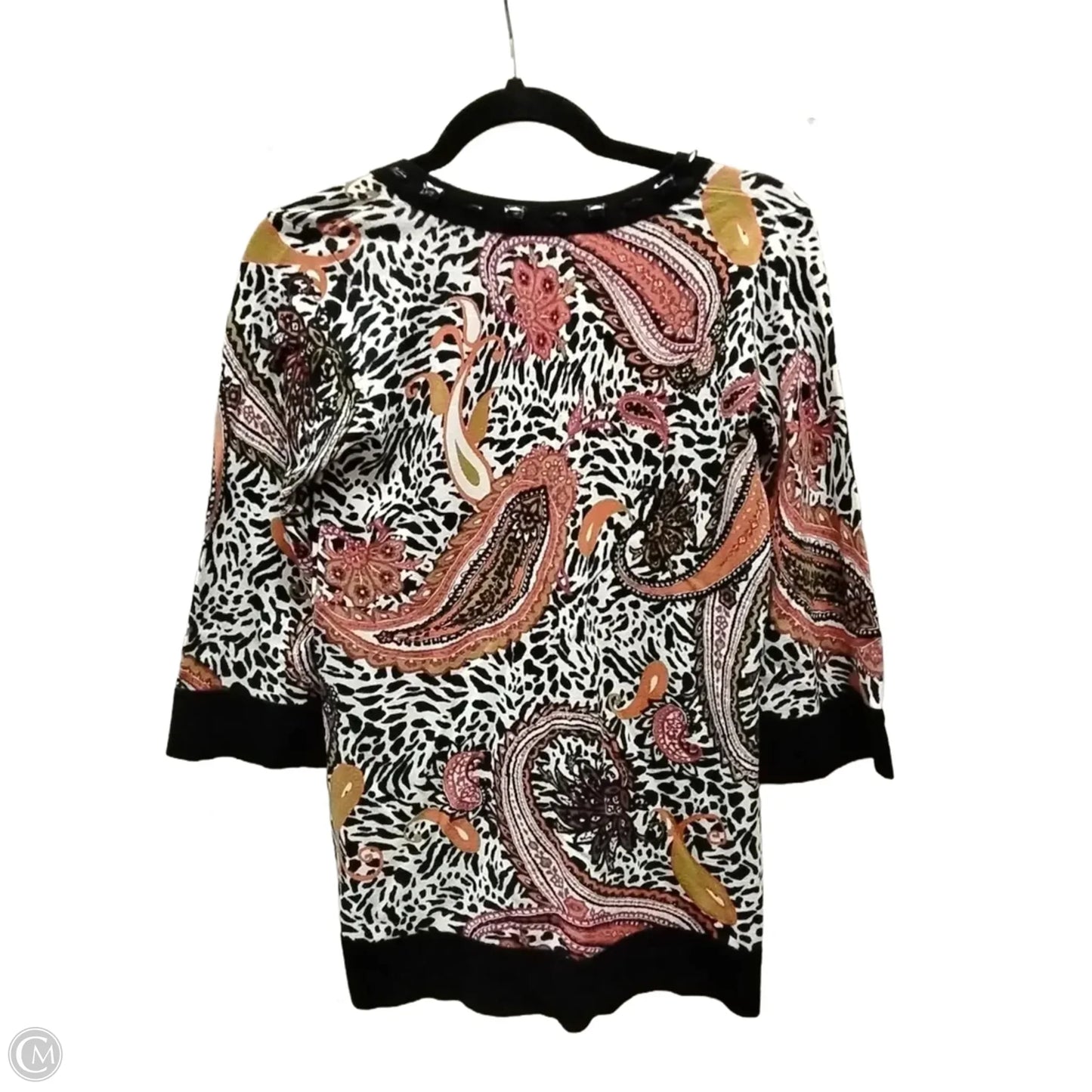 Sweater By Joseph A. In Paisley Print, Size: S