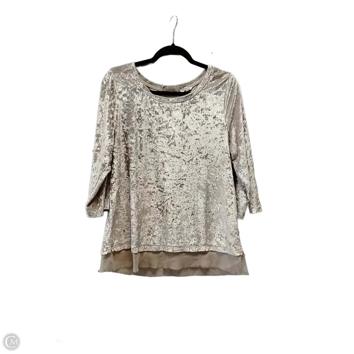 Top Long Sleeve By Jodifl In Beige, Size: L