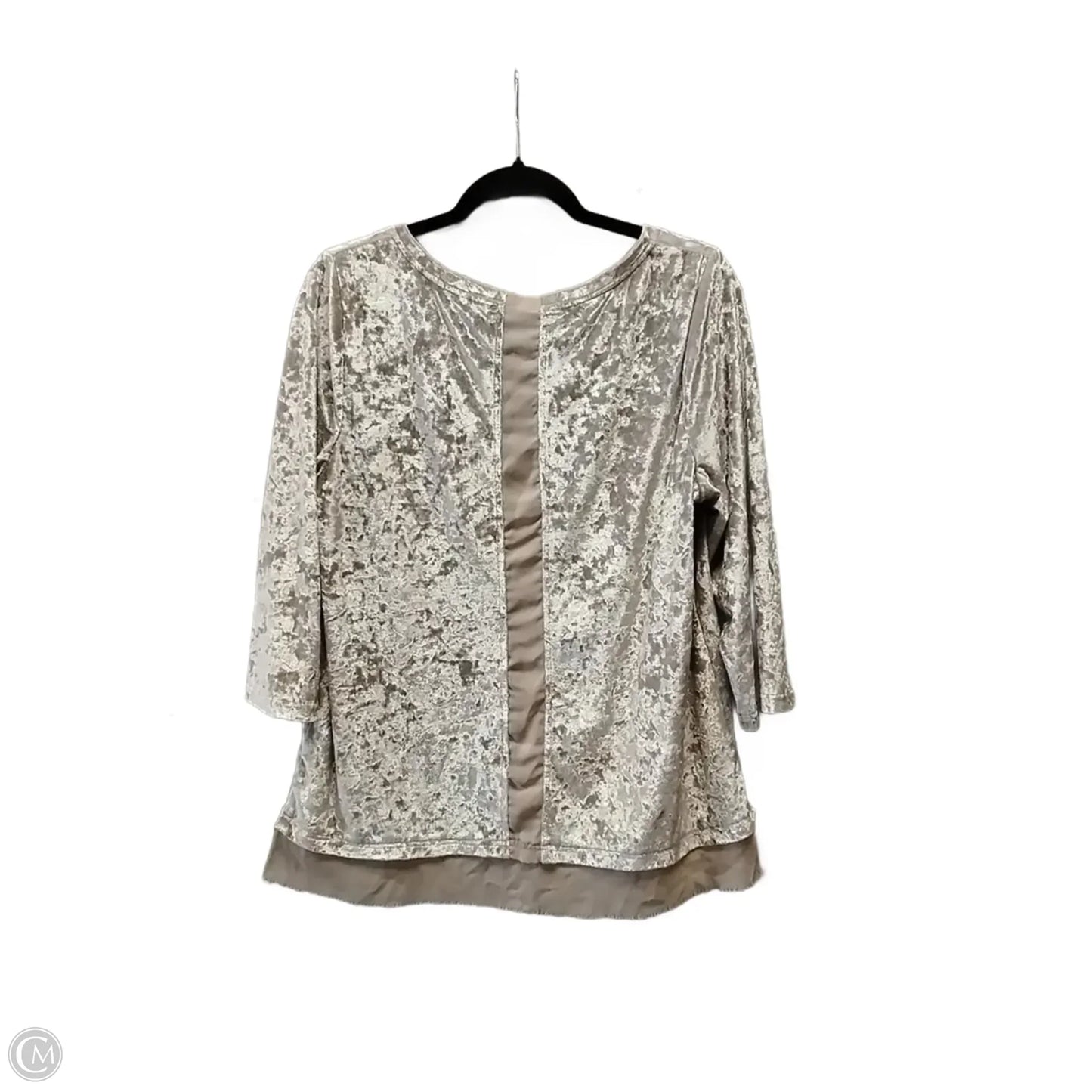 Top Long Sleeve By Jodifl In Beige, Size: L