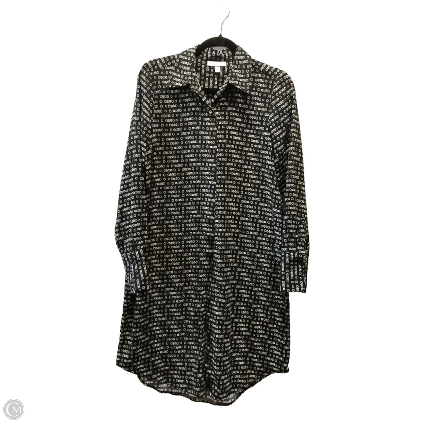 Dress Casual Midi By Prologue In Black & Cream, Size: M