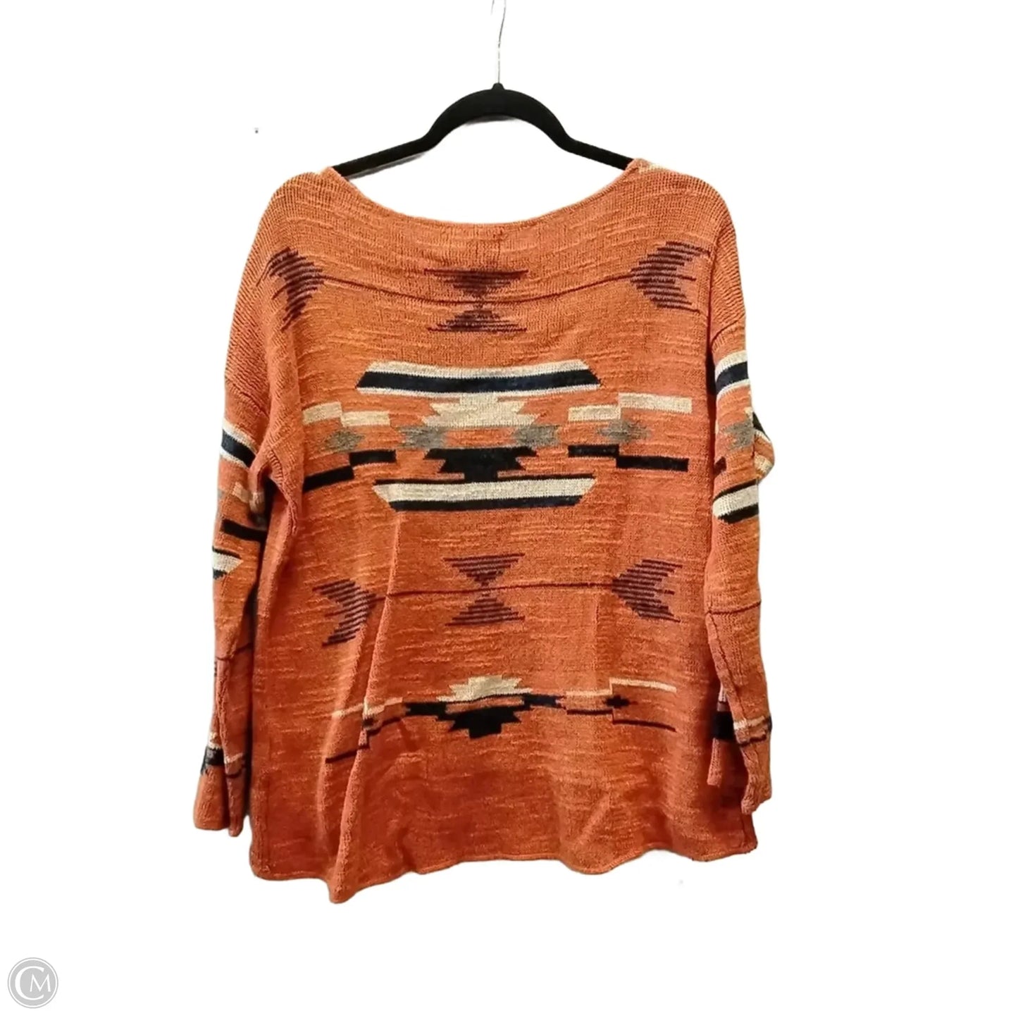 Sweater By Denim And Company In Orange, Size: M