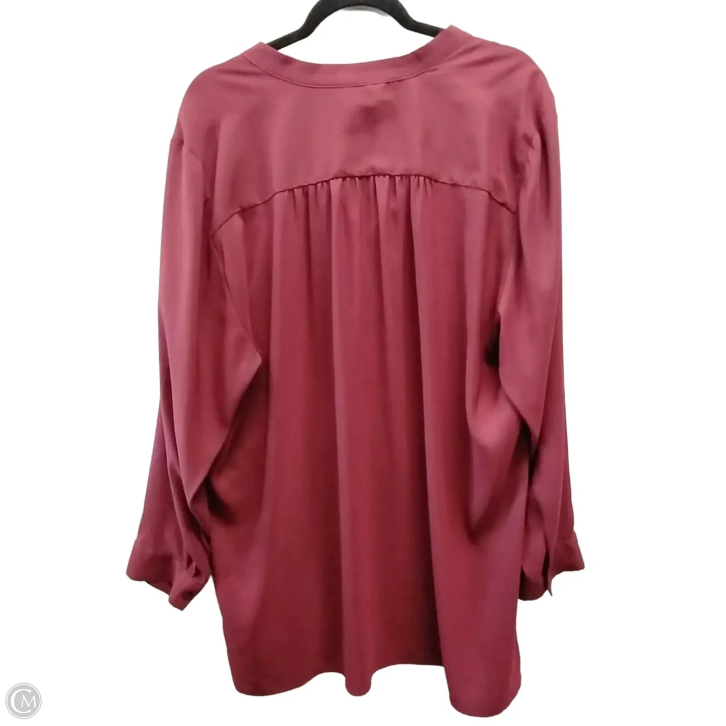 Blouse Long Sleeve By Chicos In Purple, Size: Xxl