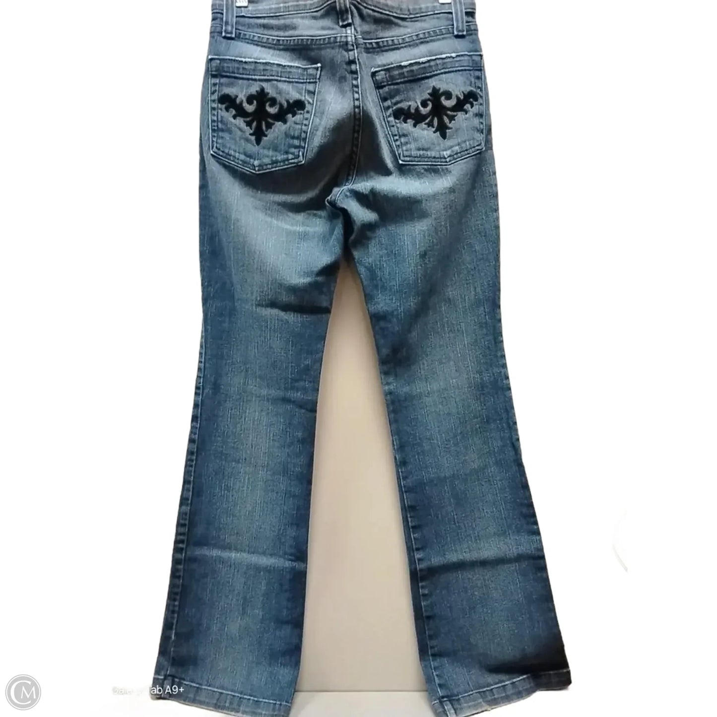 Jeans Flared By Karen Kane In Blue Denim, Size: 7