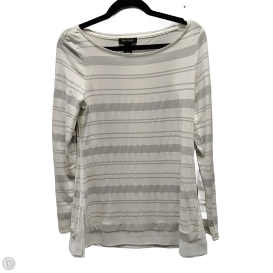 Top Long Sleeve By White House Black Market In Striped Pattern, Size: Xs