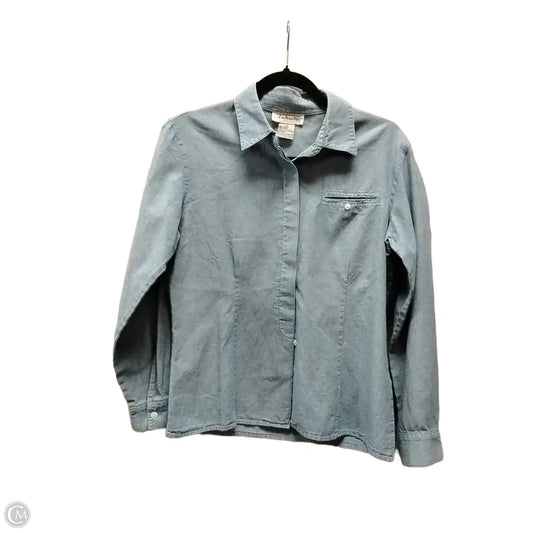 Top Long Sleeve By Talbots In Blue, Size: S
