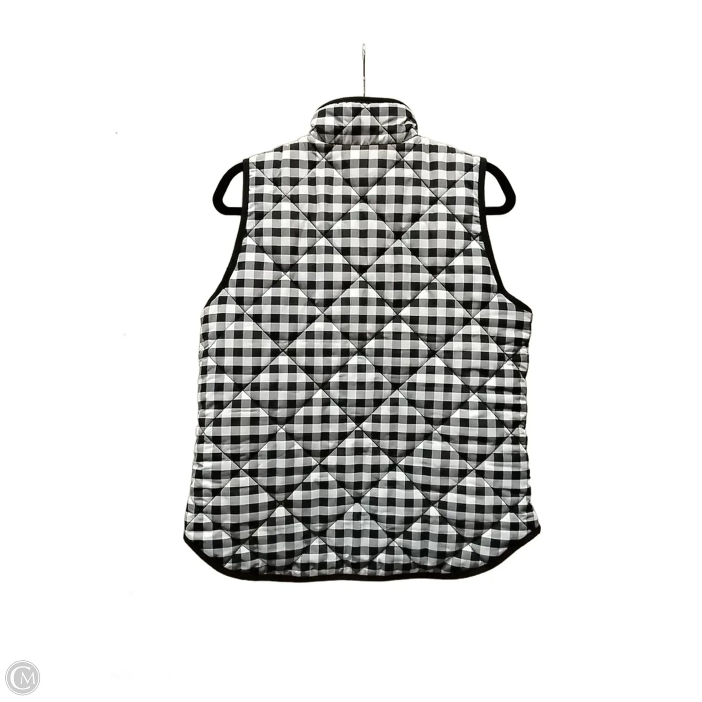 Vest Puffer & Quilted By Clothes Mentor In Checkered Pattern, Size: M