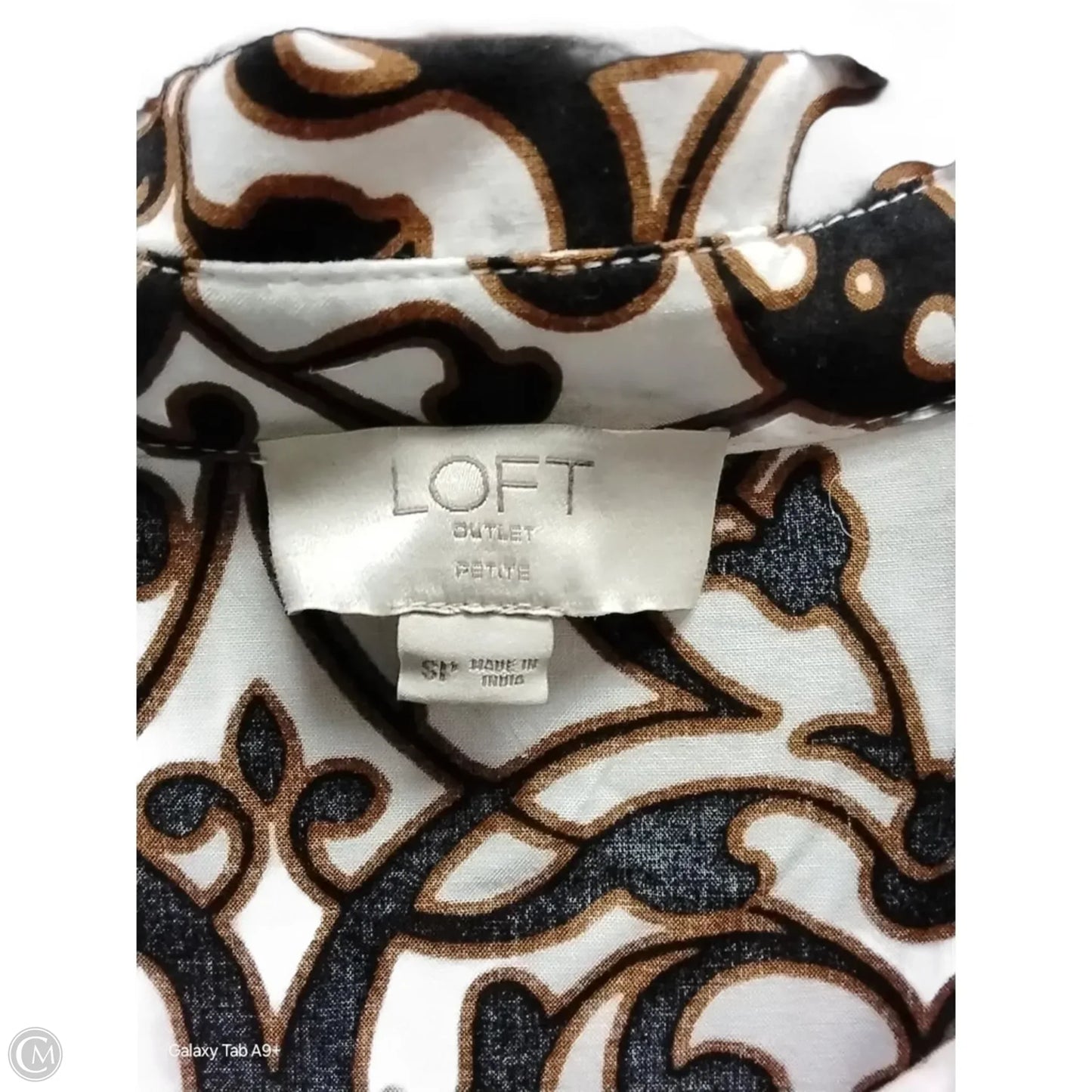 Dress Casual Midi By Loft In Geometric Pattern, Size: Sp