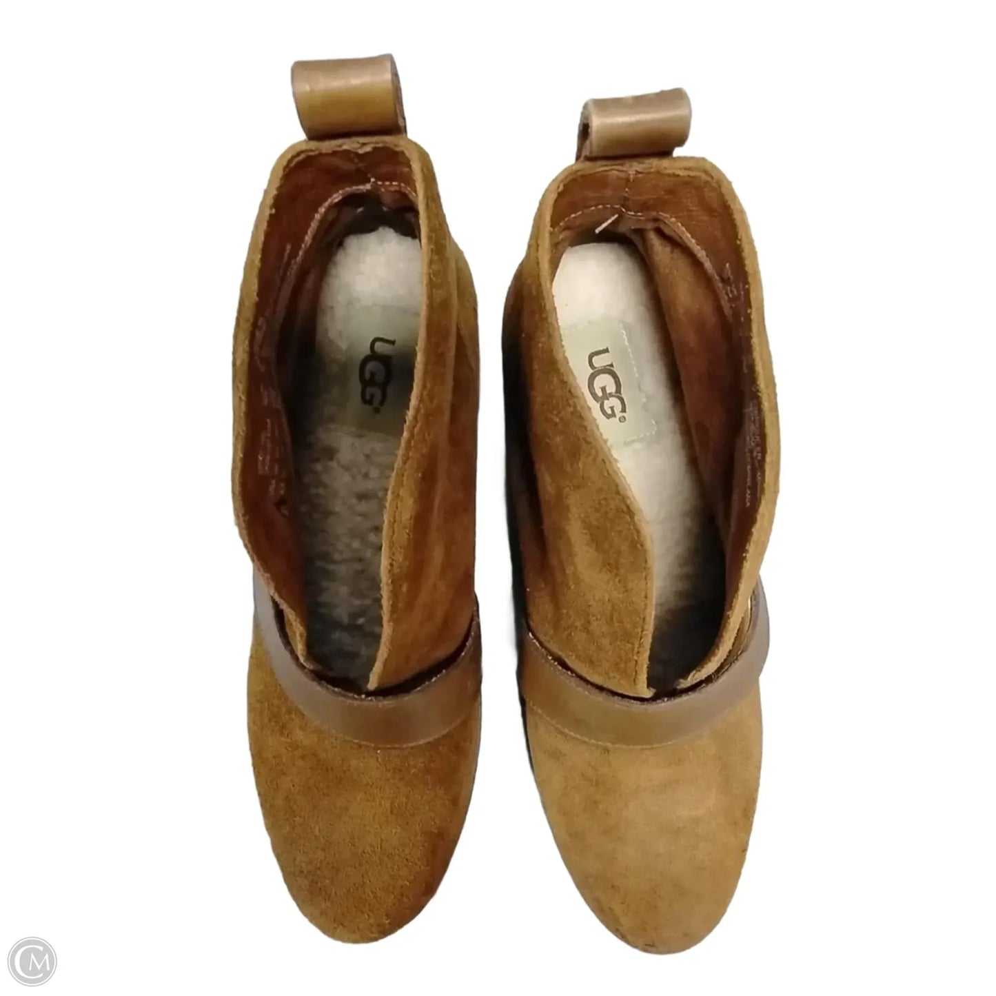 Boots Designer By Ugg In Brown, Size: 6.5