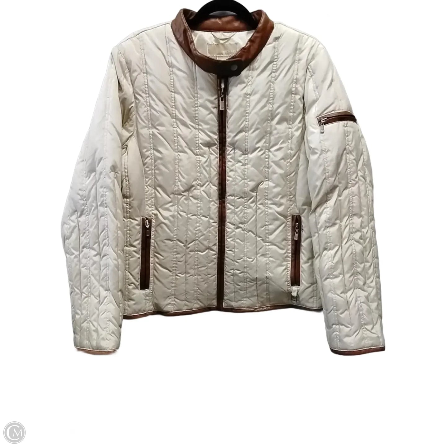 Coat Puffer & Quilted By Michael By Michael Kors In Beige, Size: Xl