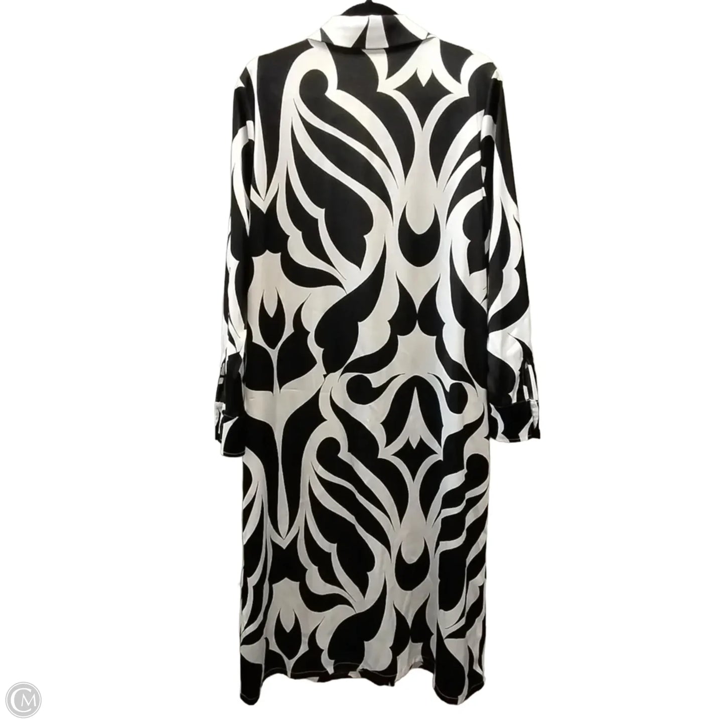 Dress Casual Maxi By Worthington In Black & White, Size: L