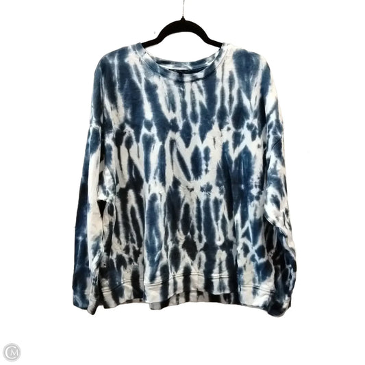 Sweatshirt Crewneck By Banana Republic In Tie Dye Print, Size: L