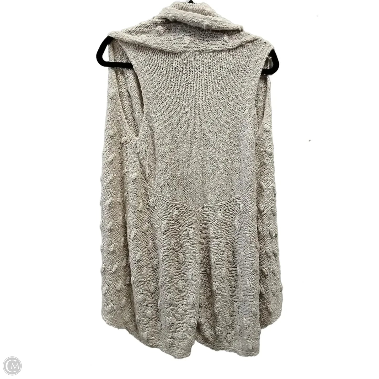 Vest Sweater By Cato In Beige, Size: M