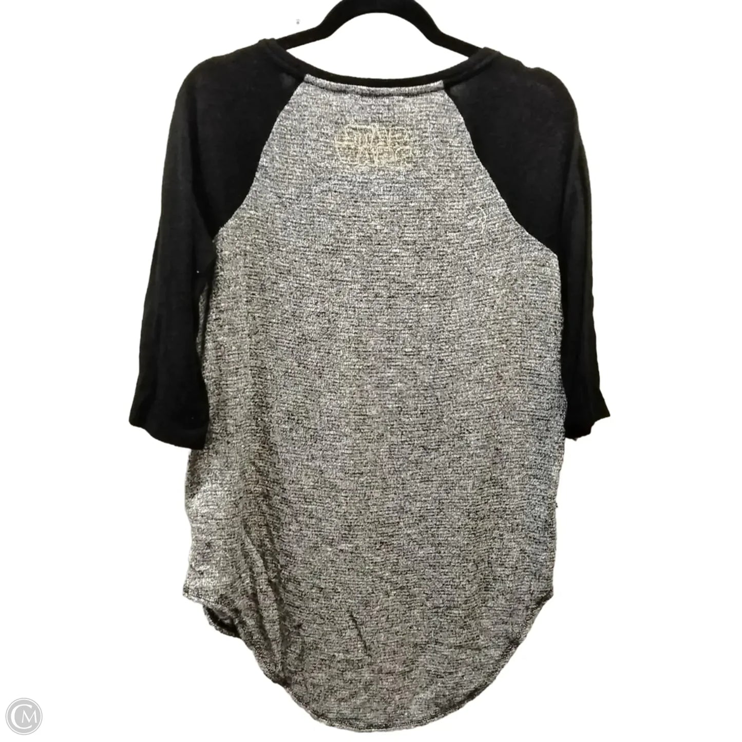Sweater By Clothes Mentor In Black & Grey, Size: L