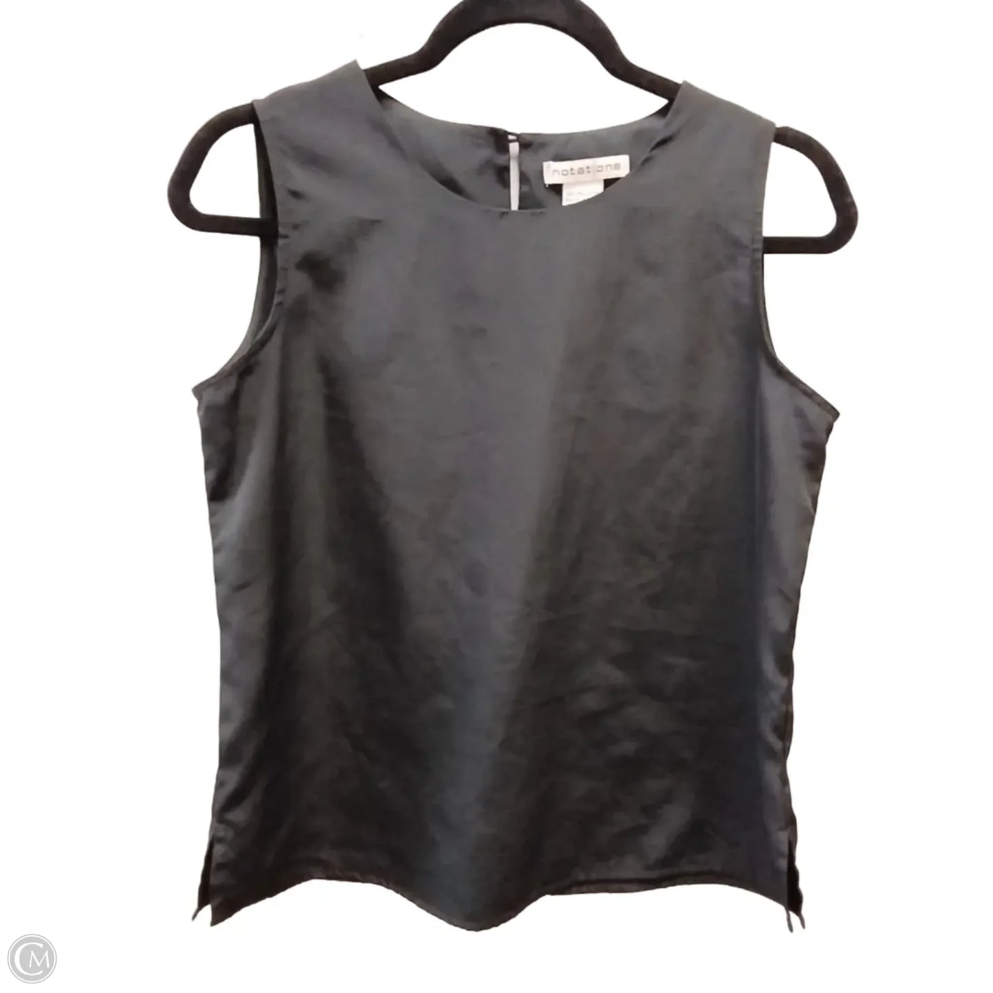 Top Sleeveless By Notations In Black, Size: S