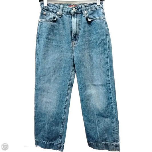 Jeans Wide Leg By Seven 7 In Blue Denim, Size: 4