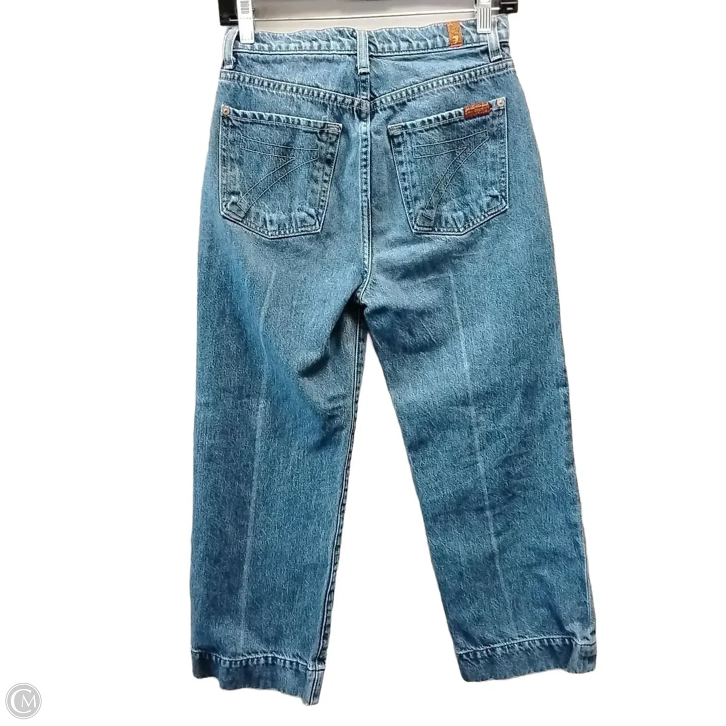 Jeans Wide Leg By Seven 7 In Blue Denim, Size: 4