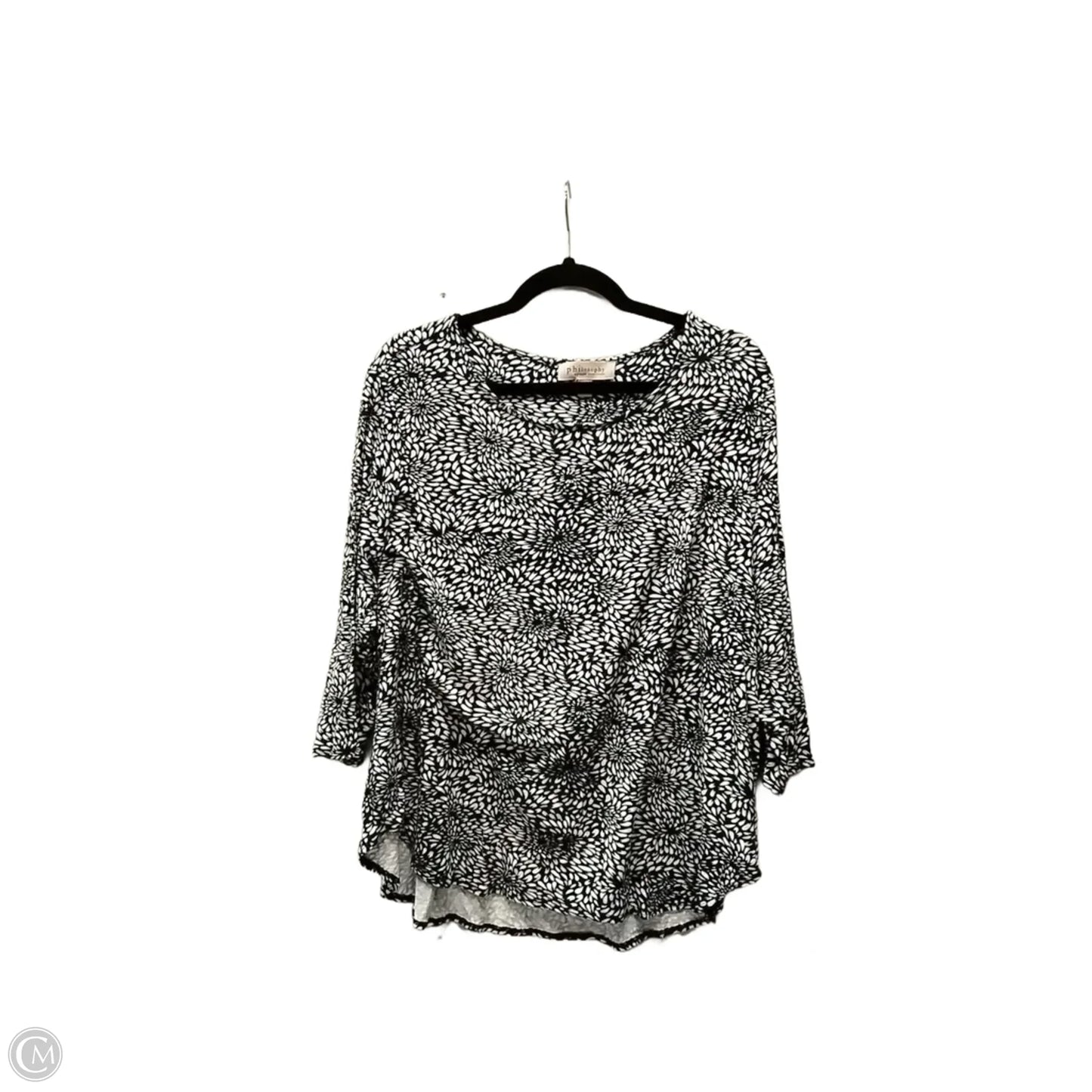 Top Long Sleeve By Philosophy In Floral Print, Size: 2x