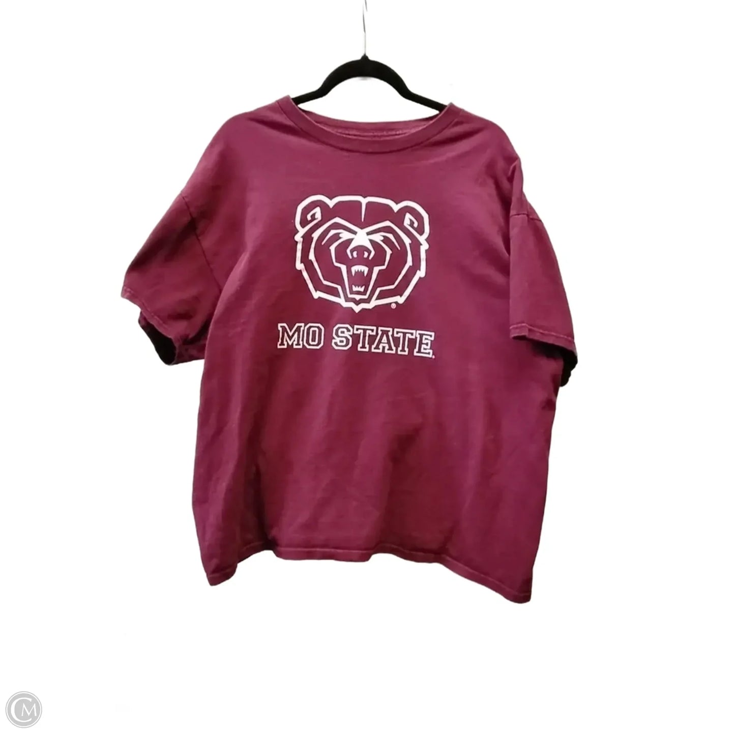 Top Short Sleeve By Gildan In Purple, Size: Xl