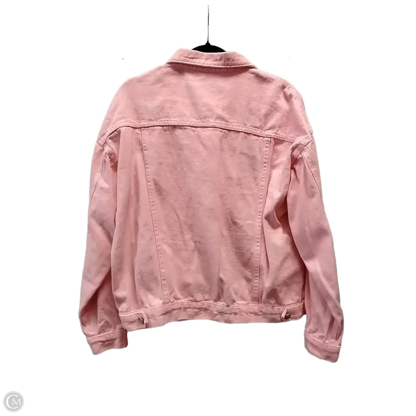 Jacket Denim By Clothes Mentor In Pink, Size: M