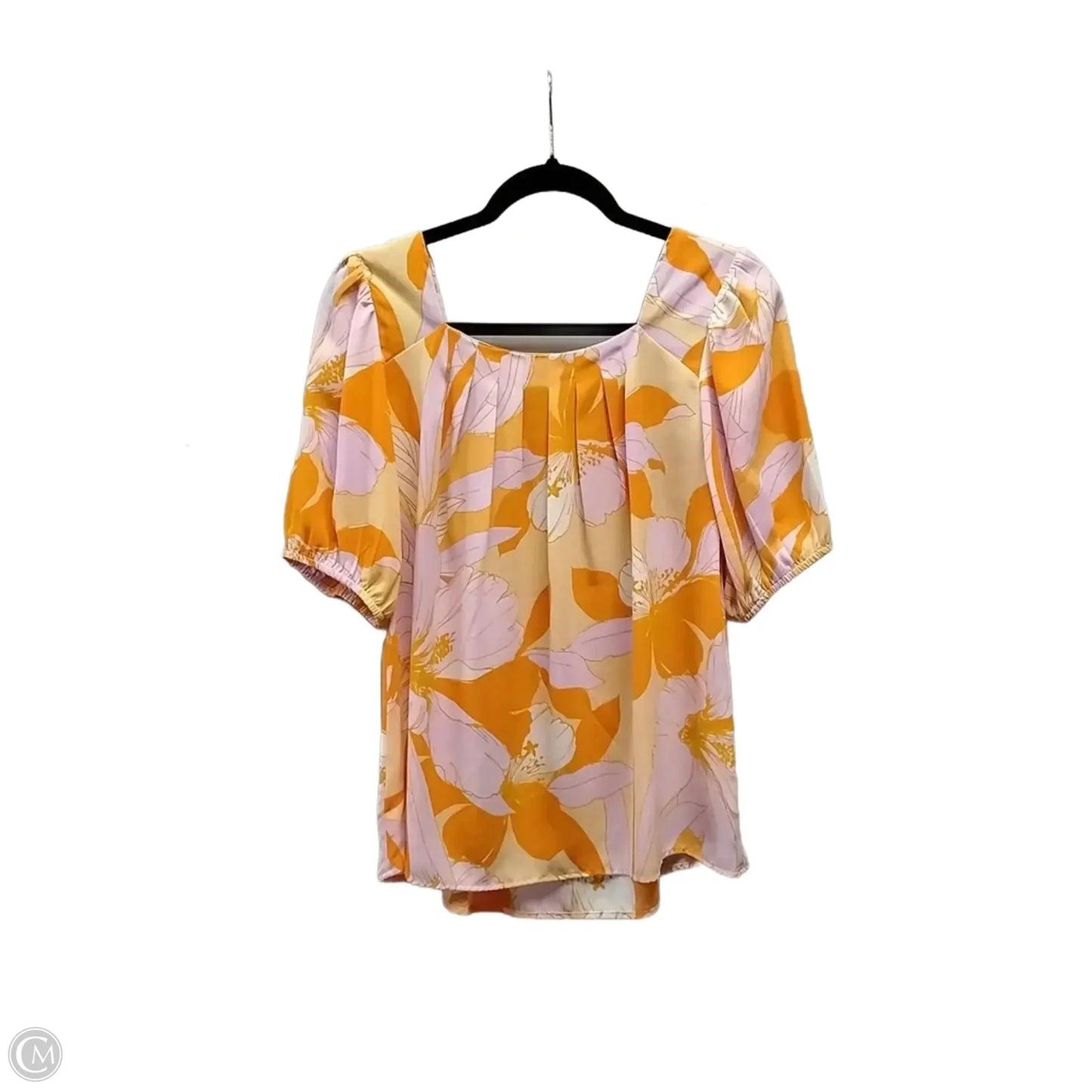 Blouse Short Sleeve By Dr2 In Floral Print, Size: M