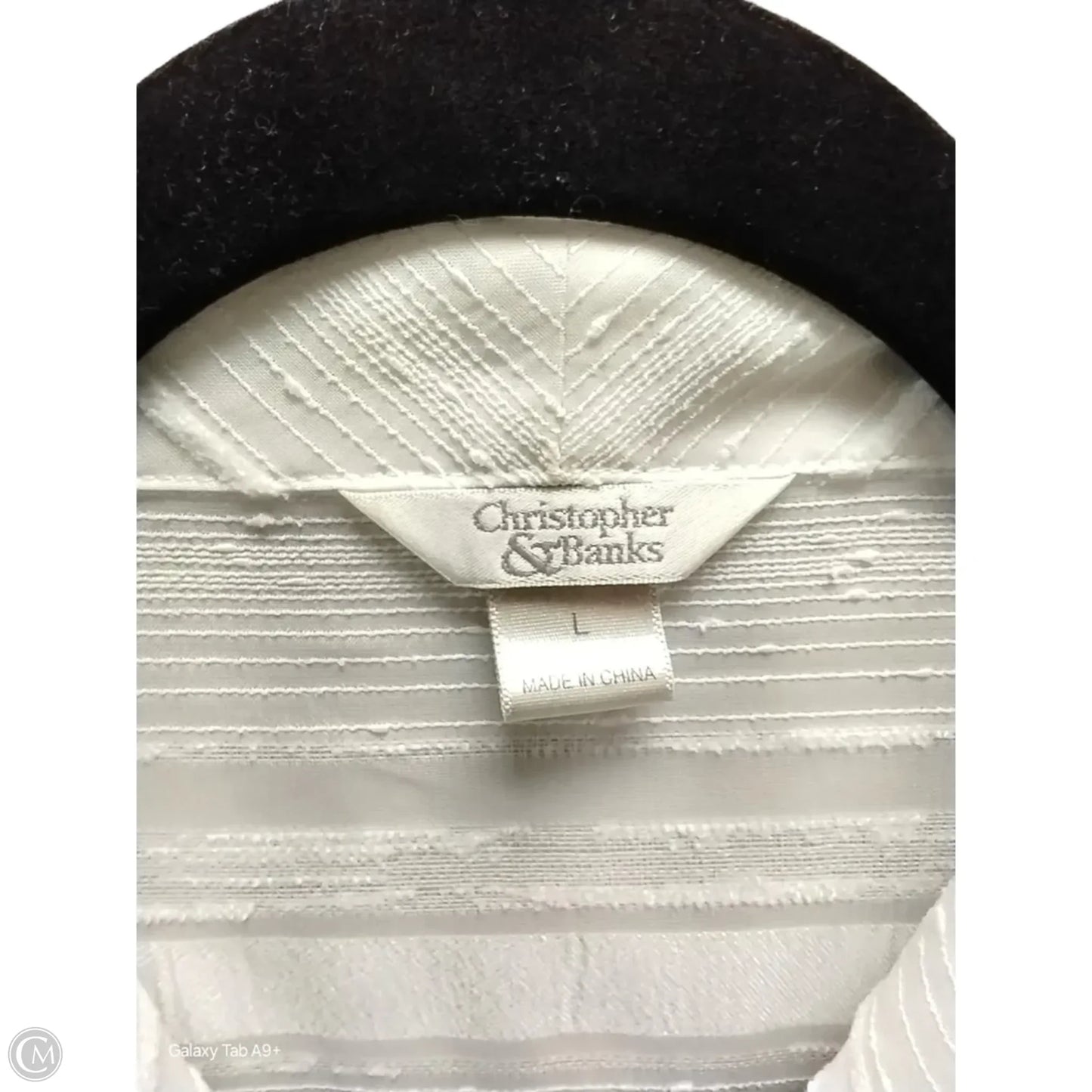 Blouse Long Sleeve By Talbots In White, Size: M