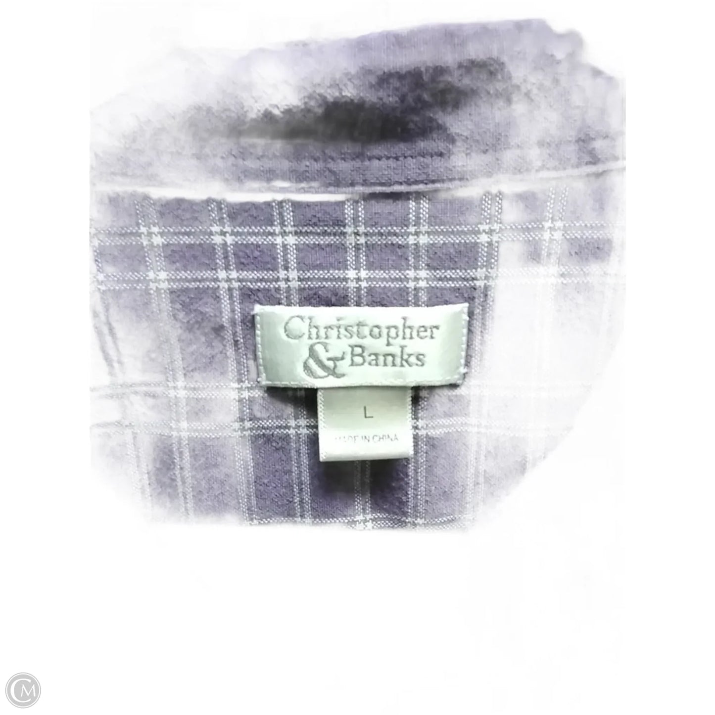 Top Long Sleeve By Christopher And Banks In Purple, Size: L