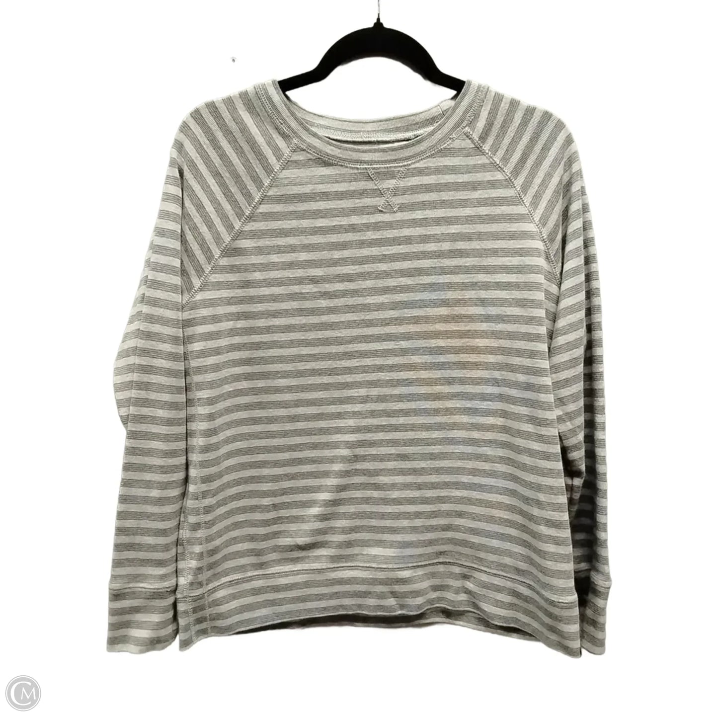Top Long Sleeve By Eddie Bauer In Striped Pattern, Size: L