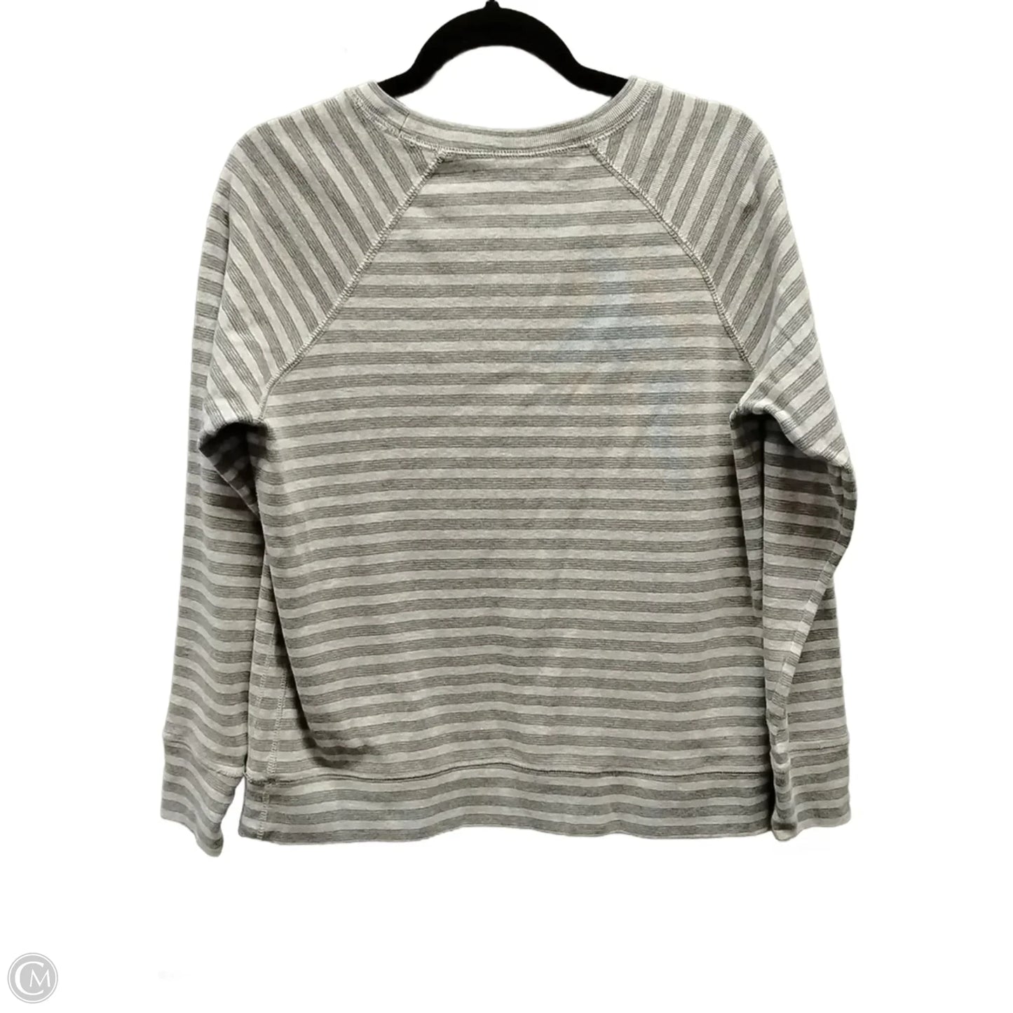 Top Long Sleeve By Eddie Bauer In Striped Pattern, Size: L