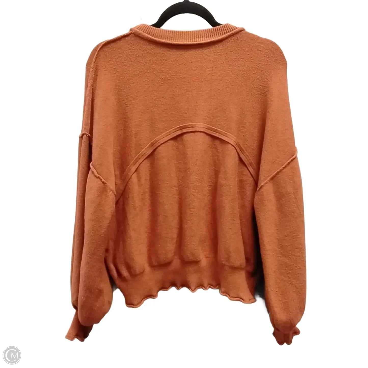 Sweater By Clothes Mentor In Orange, Size: Xl