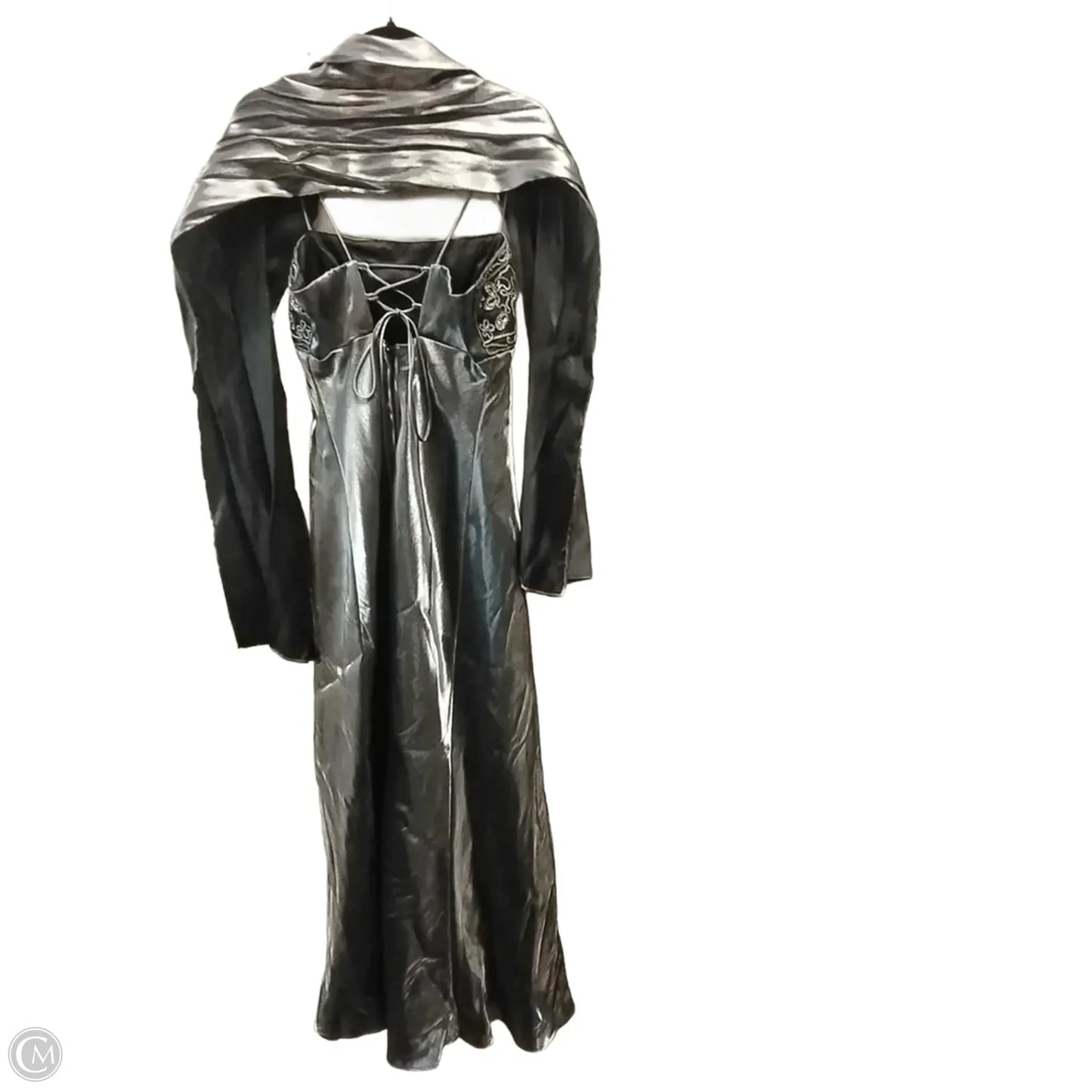 Dress Party Long By Cme In Silver, Size: 12