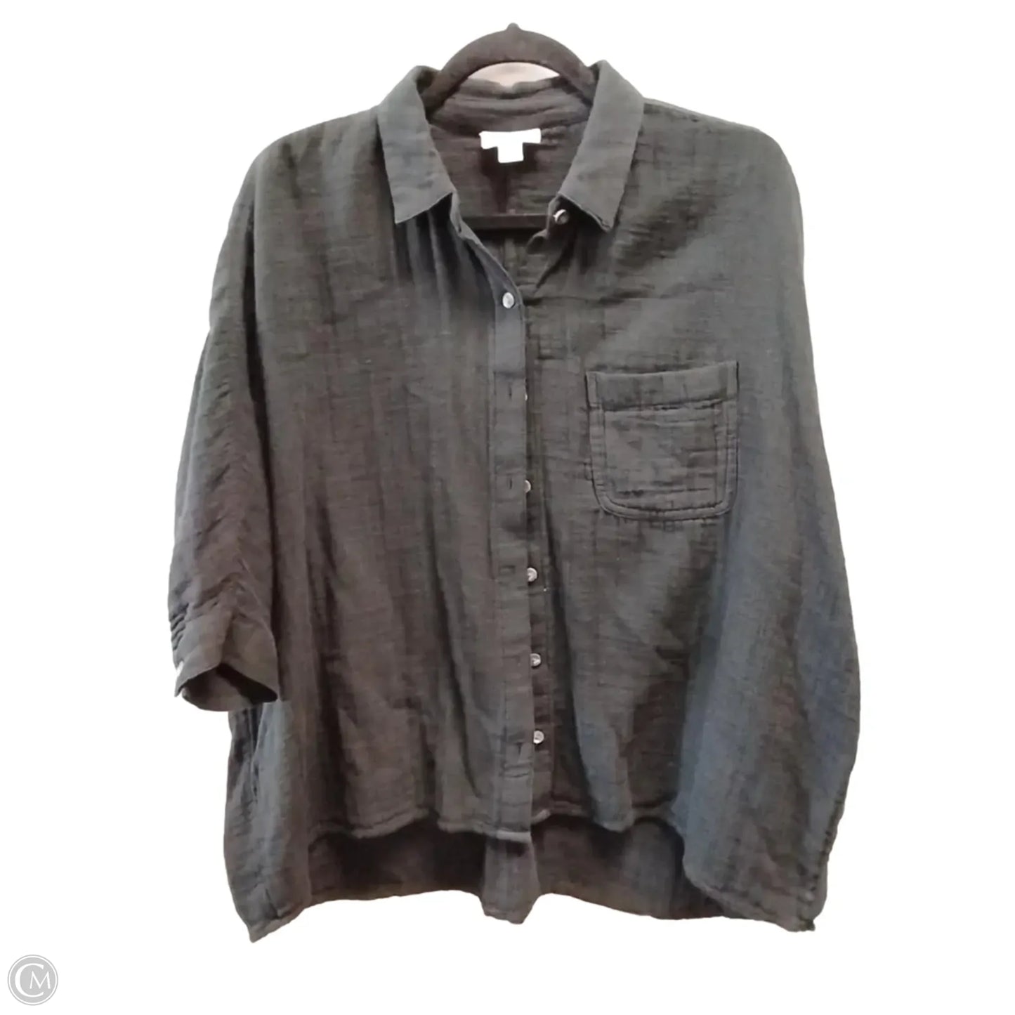 Blouse Short Sleeve By Pure Jill In Black, Size: M