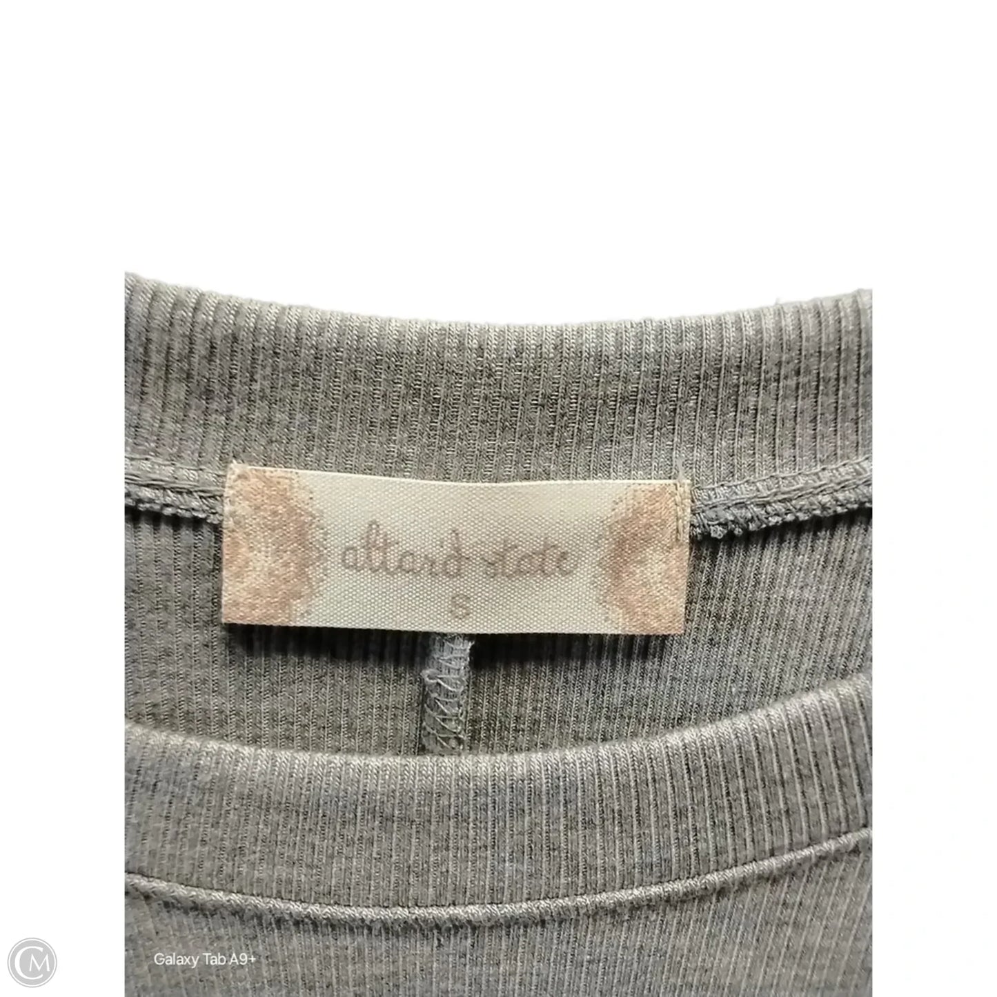 Top Short Sleeve By Altard State In Grey, Size: S