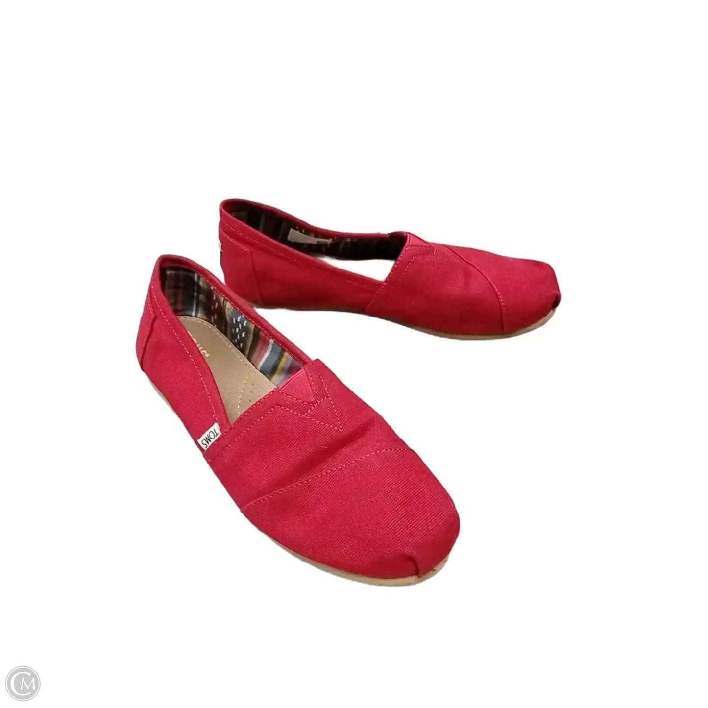 Shoes Flats By Toms In Red, Size: 8.5
