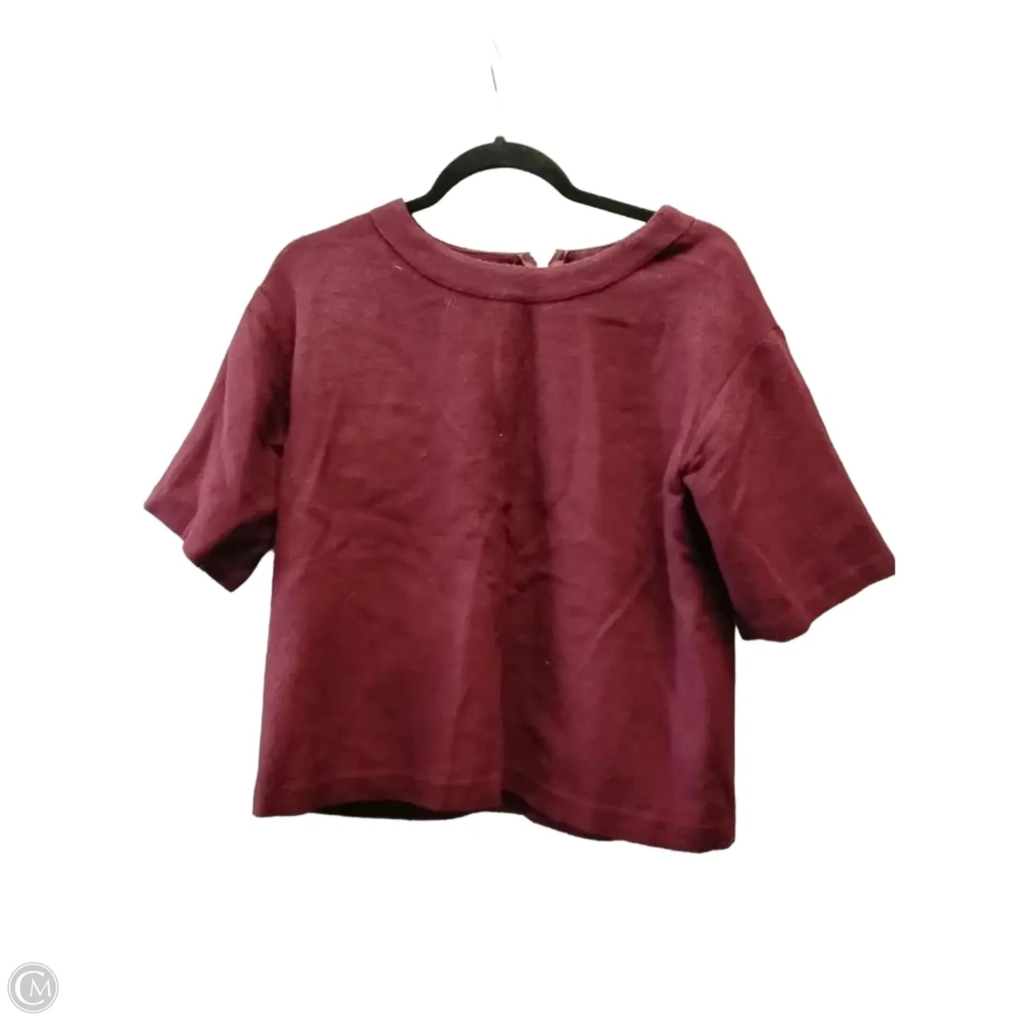 Top Short Sleeve By Ann Taylor In Purple, Size: S
