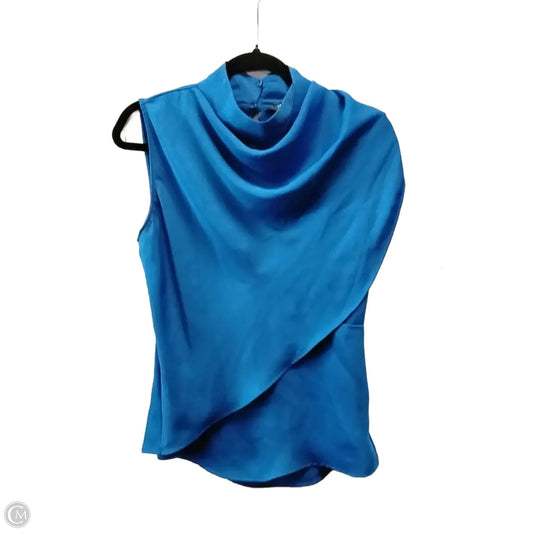Blouse Sleeveless By Zara In Blue, Size: S