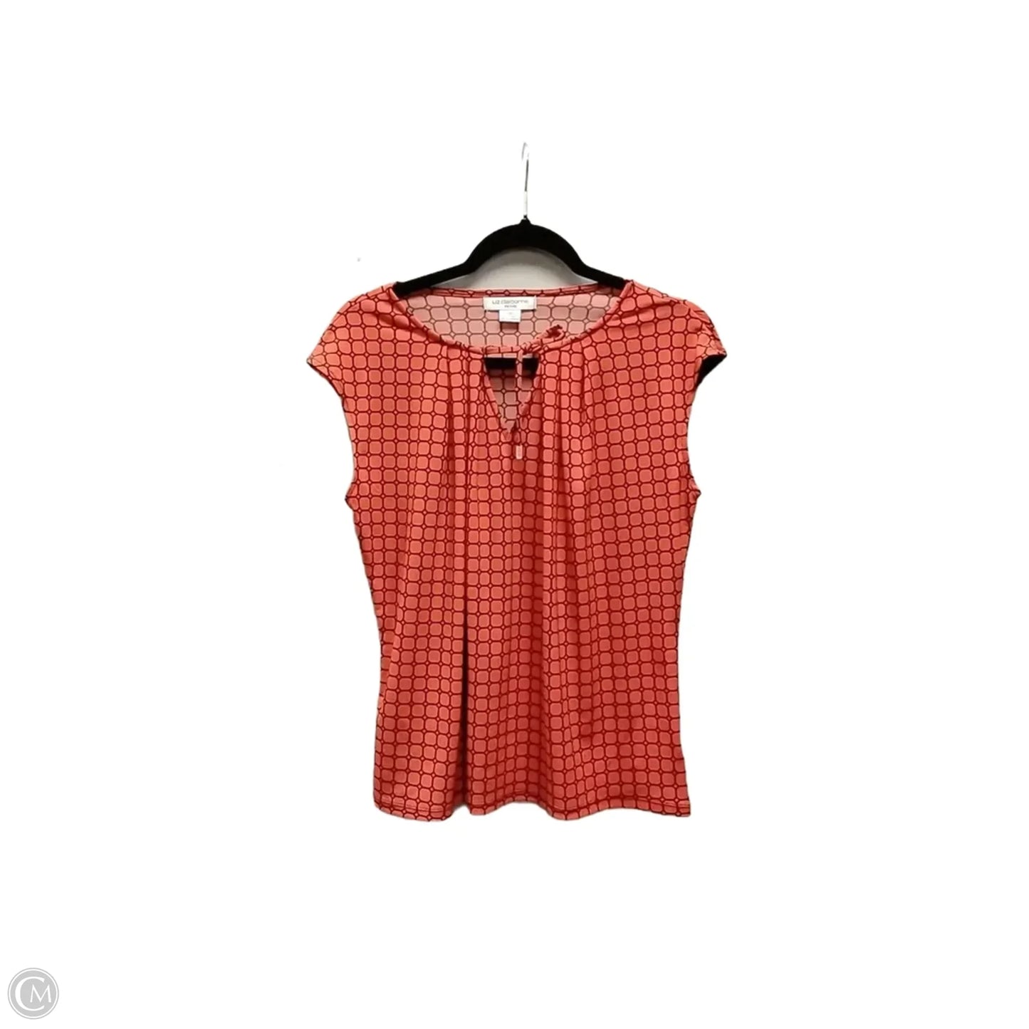 Blouse Sleeveless By Liz Claiborne In Geometric Pattern, Size: Mp