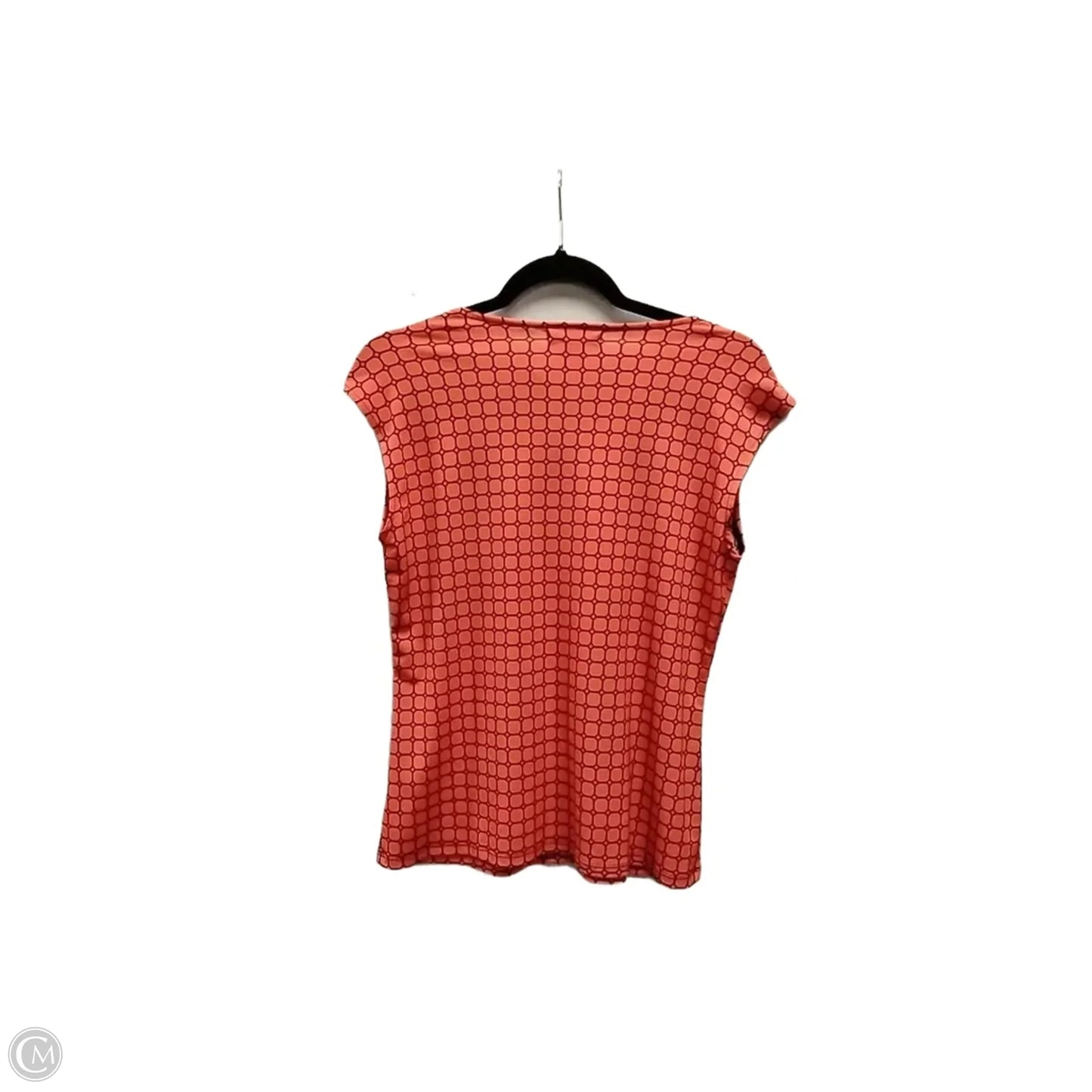 Blouse Sleeveless By Liz Claiborne In Geometric Pattern, Size: Mp