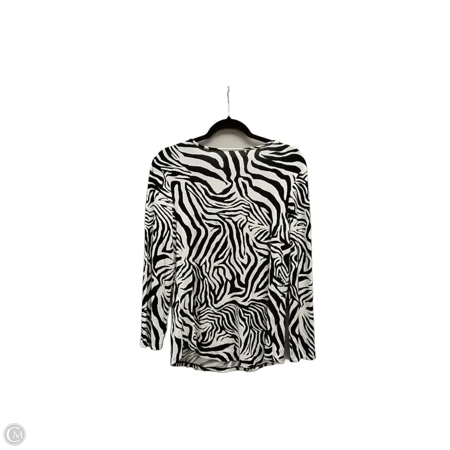 Top Long Sleeve By Chicos In Animal Print, Size: M