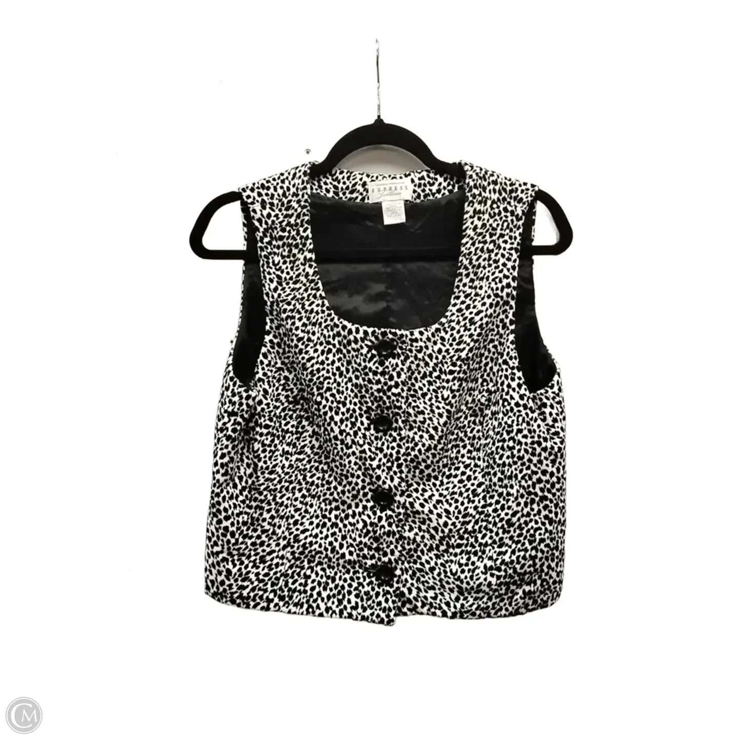 Vest Fleece By Express In Leopard Print, Size: L